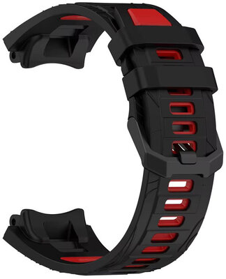 Silikonový řemínek Ricardo Moena (pro Amazfit T-Rex 3), Black/Red, + příslušenství na výměnu