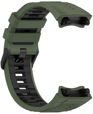 Silikonový řemínek Ricardo Moena (pro Amazfit T-Rex 3), Green/Black, + příslušenství na výměnu