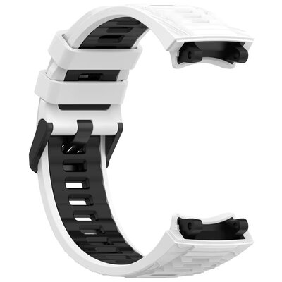 Silikonový řemínek Ricardo Moena (pro Amazfit T-Rex 3), White/Black, + příslušenství na výměnu