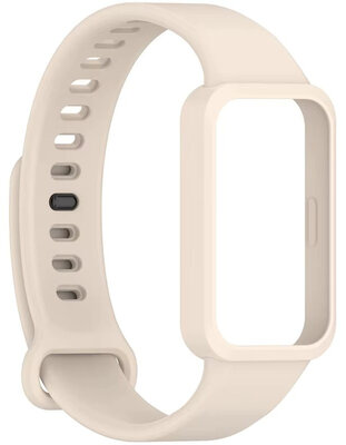 Silikonový řemínek Ricardo (pro Xiaomi Band 9 Active), béžový