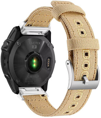 Nylonový řemínek Ricardo 26mm (pro Garmin Fenix 8/7X/6X (51mm), Tactix aj.), béžový, QuickFit