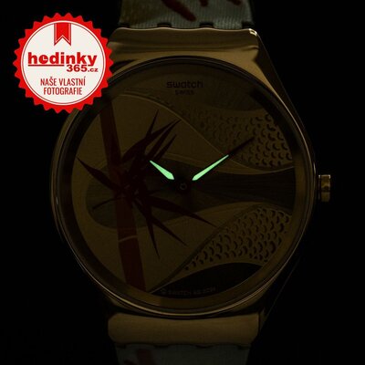Swatch Golden Red Bamboo SYXZ105