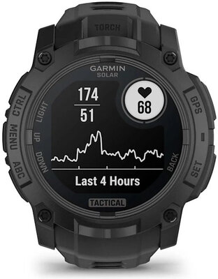 Garmin Instinct 3 SOLAR 50mm, Tactical Edition, Black