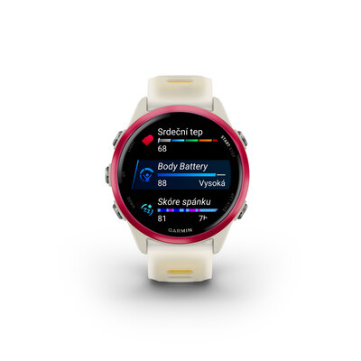 Garmin Forerunner 570 42mm, Raspberry, Bone/Mango