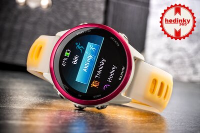 Garmin Forerunner 570 42mm, Raspberry, Bone/Mango
