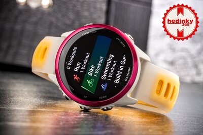 Garmin Forerunner 570 42mm, Raspberry, Bone/Mango