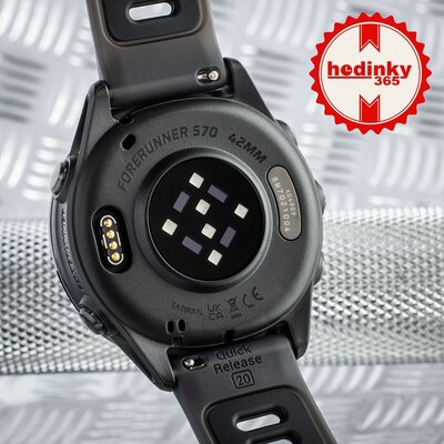 Garmin Forerunner 570 42mm, Slate Gray, Translucent Black