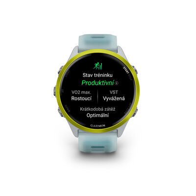 Garmin Forerunner 570 (47mm), Amp Yellow, Translucent Whitestone, Turqoise Band