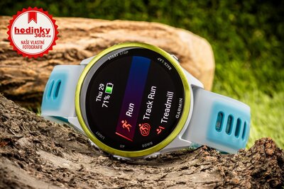 Garmin Forerunner 570 (47mm), Amp Yellow, Translucent Whitestone, Turqoise Band