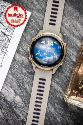 Garmin Forerunner 970, Soft Gold, French Grey, Indigo