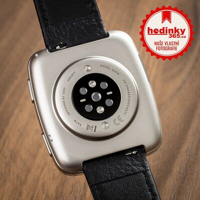 Amazfit Active 2 (Square) Black Leather (+náhradní řemínek)