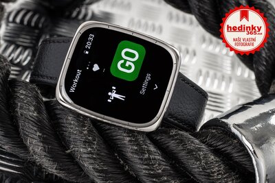 Amazfit Active 2 (Square) Black Leather (+náhradní řemínek)