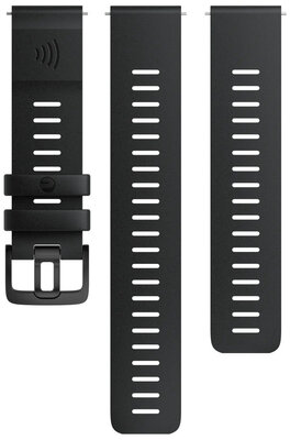 Silikonový řemínek Polar 22mm, černý, velikost S, M/L, Quick Release, platební