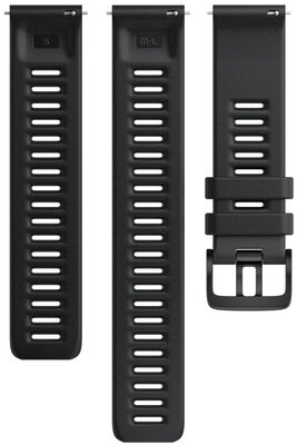 Silikonový řemínek Polar 22mm, černý, velikost S, M/L, Quick Release, platební