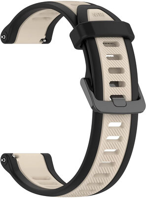 Silikonový řemínek Ricardo 20mm (Garmin Venu, Venu Sq, Venu Sq 2, Venu 2 plus aj.), béžový, Quick Release