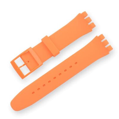 Silikonový řemínek Ricardo (pro Swatch), oranžový