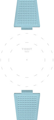 Pryžový řemínek Tissot T852.050.985 (pro model Tissot PRX 40mm), modrý