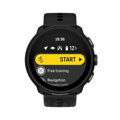 Suunto Run All Black (silikonový řemínek)
