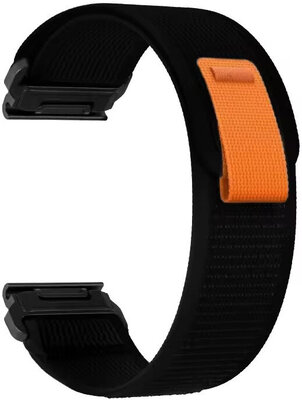 Nylonový řemínek Ricardo 20mm (pro Garmin Fenix 8/7/6 (47mm), Epix 2 aj.), černý V1, QuickFit