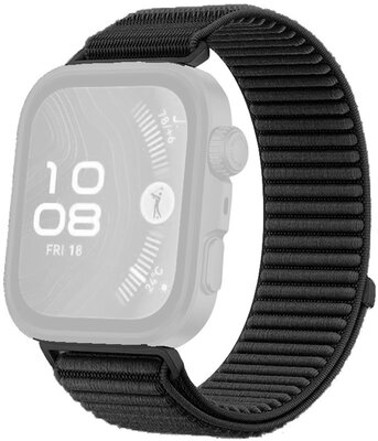 Nylonový řemínek Ricardo (pro Huawei Watch Fit 3, 4, 4 Pro), černý