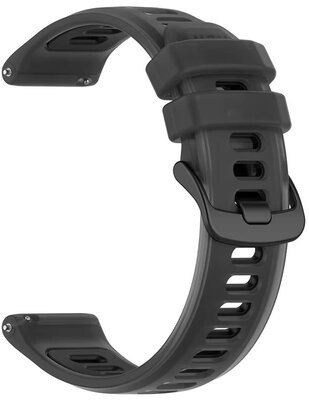 Silikonový řemínek Ricardo 20mm (pro Garmin Forerunner 570 (42mm) aj.), černý, Quick Release