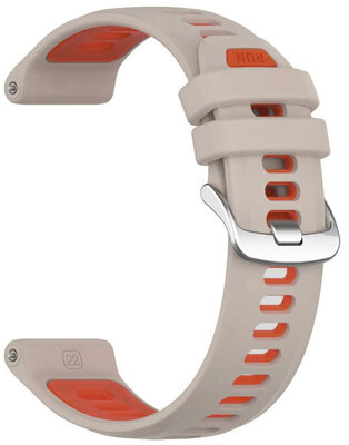 Silikonový řemínek Ricardo 22mm (pro Garmin Forerunner 970 aj.), šedý V1