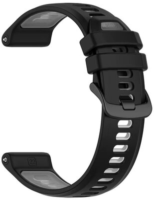 Silikonový řemínek Ricardo Gressoney 22mm (pro Garmin Forerunner 970), Black/Gray