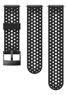 Silikonový řemínek Suunto 24mm (pro Suunto Spartan Sport, Spartan Sport Wrist HR/Baro, Suunto 7, Suunto 9, Suunto 9 Baro), černý