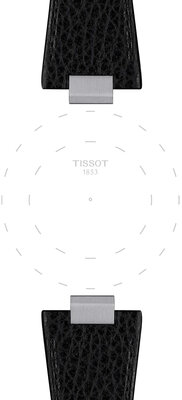 Kožený řemínek Tissot T852.050.989 (pro model Tissot PRX 40mm), černý, Quick Release