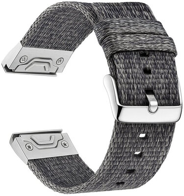 Nylonový řemínek Ricardo 20mm (pro Garmin Fenix 8/7S/6S (43mm), aj.), šedý V2, QuickFit