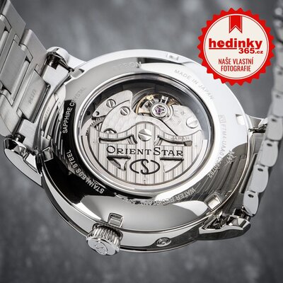 Orient Star Classic M45 F7 Moon Phase Open Heart Automatic RE-BT0006L00B (+ náhradní řemínek)