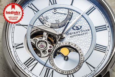 Orient Star Classic M45 F7 Moon Phase Open Heart Automatic RE-BT0007L00B Limited Edition 190pcs (+ náhradní řemínek)