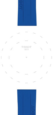 Silikonový řemínek T852.051.023 18mm, modrý, Quick Release