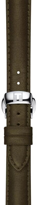 Kožený řemínek Tissot T852.046.066 15mm, zelený, Quick Release