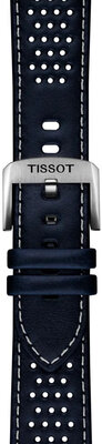 Kožený řemínek Tissot T852.051.015 22mm, modrý, Quick Release