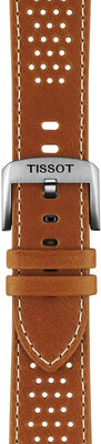 Kožený řemínek Tissot T852.051.017 22mm, hnědý, Quick Release