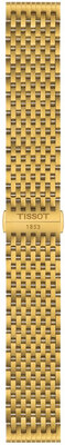 Ocelový náramek Tissot T852.049.487 20mm, zlatý, Quick Release