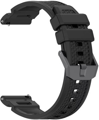 Silikonový řemínek Ricardo 24mm (pro Garmin Venu X1), černý, Quick Release