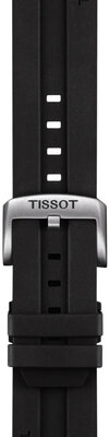 Silikonový řemínek Tissot T852.047.708 22mm, černý, Quick Release
