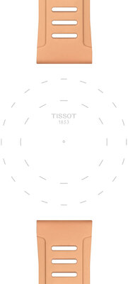 Silikonový řemínek Tissot T852.050.298 21mm, béžový