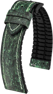 Koženkový řemínek Hirsch Stone L 0925044040-5, zelený, délka L, Quick Release