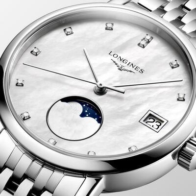 Longines Elegance Elegant Collection Quartz Moonphase L4.330.4.87.6