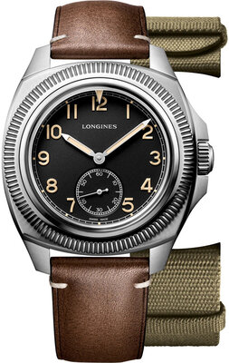 Longines Heritage Pilot Majetek Automatic Chronometr L2.838.4.53.9 (+ náhradní řemínek)