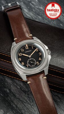 Longines Heritage Pilot Majetek Automatic Chronometr L2.838.4.53.9 (+ náhradní řemínek)