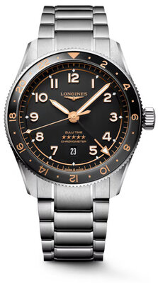 Longines Spirit Zulu Time Automatic GMT Chronometr L3.812.4.50.6