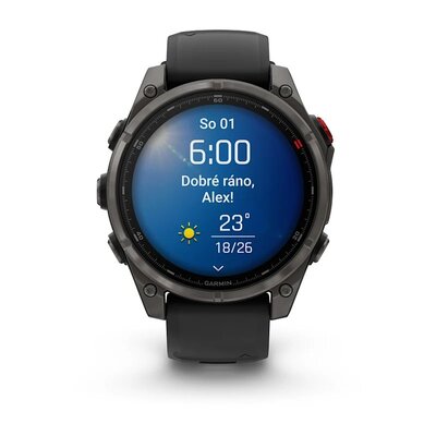 Garmin Fenix 8 Pro AMOLED 47mm, Sapphire Carbon Gray DLC Titanium Black