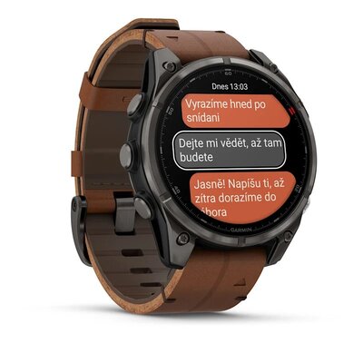 Garmin Fenix 8 Pro AMOLED 47mm, Sapphire Carbon Gray DLC Titanium (Premium) (+ náhradní řemínek)