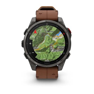 Garmin Fenix 8 Pro AMOLED 47mm, Sapphire Carbon Gray DLC Titanium (Premium) (+ náhradní řemínek)
