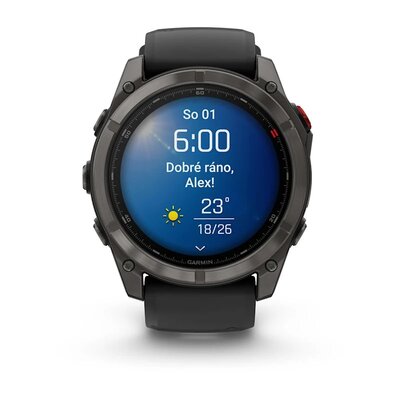 Garmin Fenix 8 Pro AMOLED 51mm, Sapphire Carbon Gray DLC Titanium Black