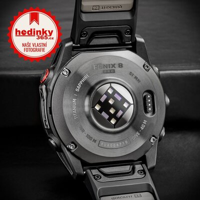 Garmin Fenix 8 Pro AMOLED 51mm, Sapphire Carbon Gray DLC Titanium Black